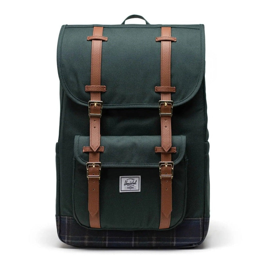 herschel backpack little america medium Herschel Little America Mid Backpack Darkest Spruce/Winter Plaid