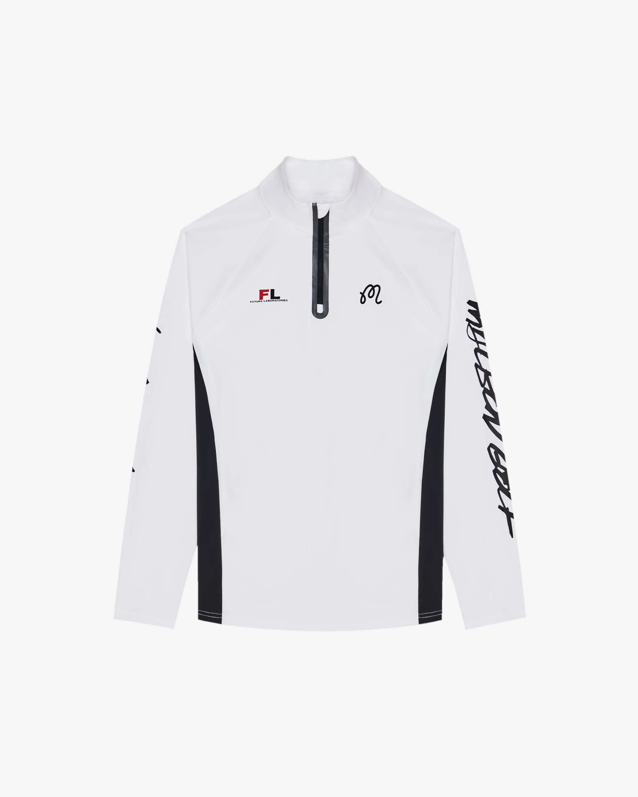 Malbon x Futura Poly Quarter Zip - White