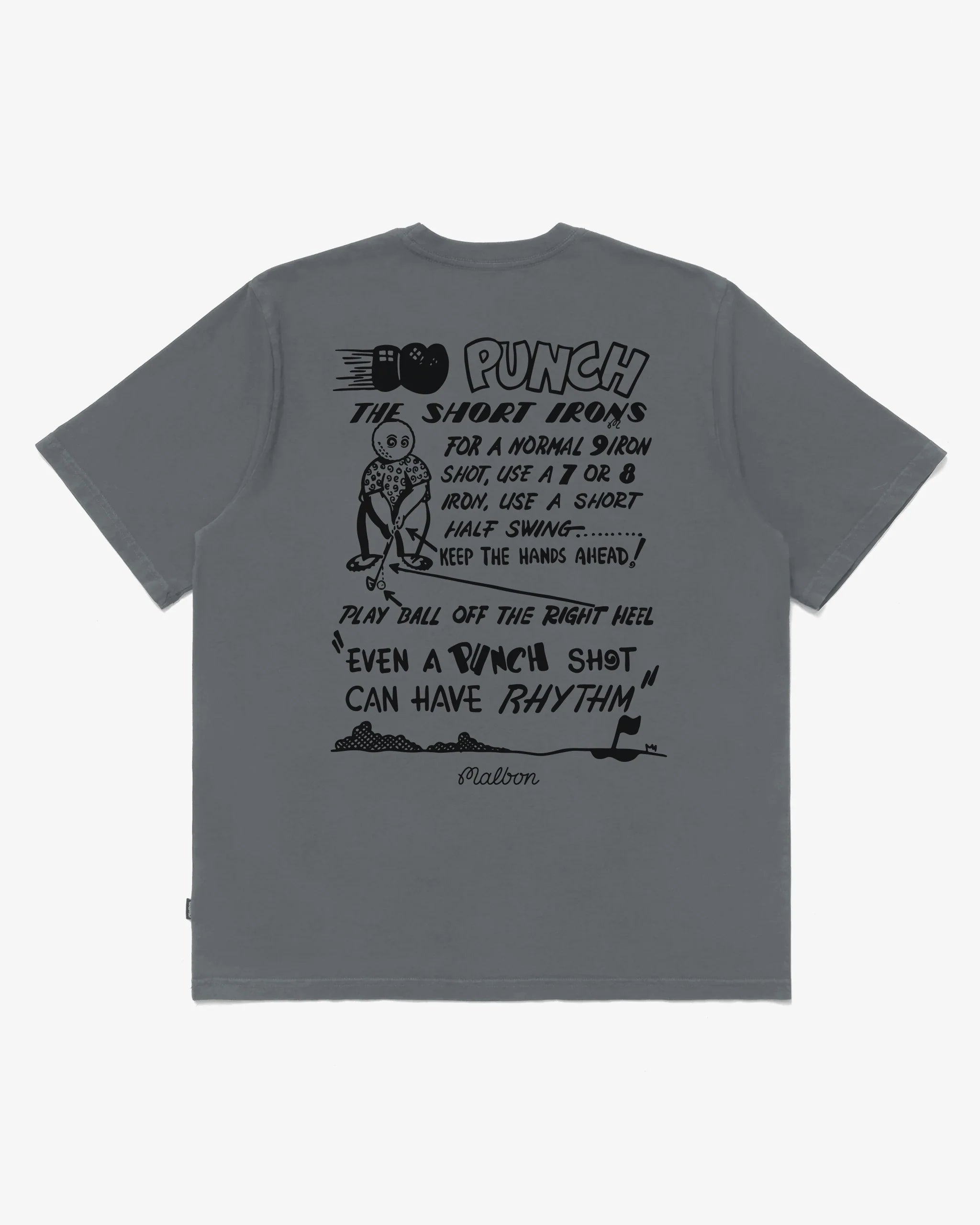 Malbon Punch Shot T-Shirt - Charcoal Grey