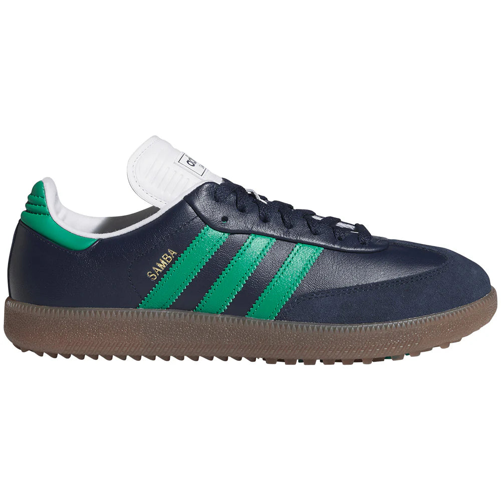 Adidas Samba Spikeless Golf Shoe - Night Indigo/Court Green
