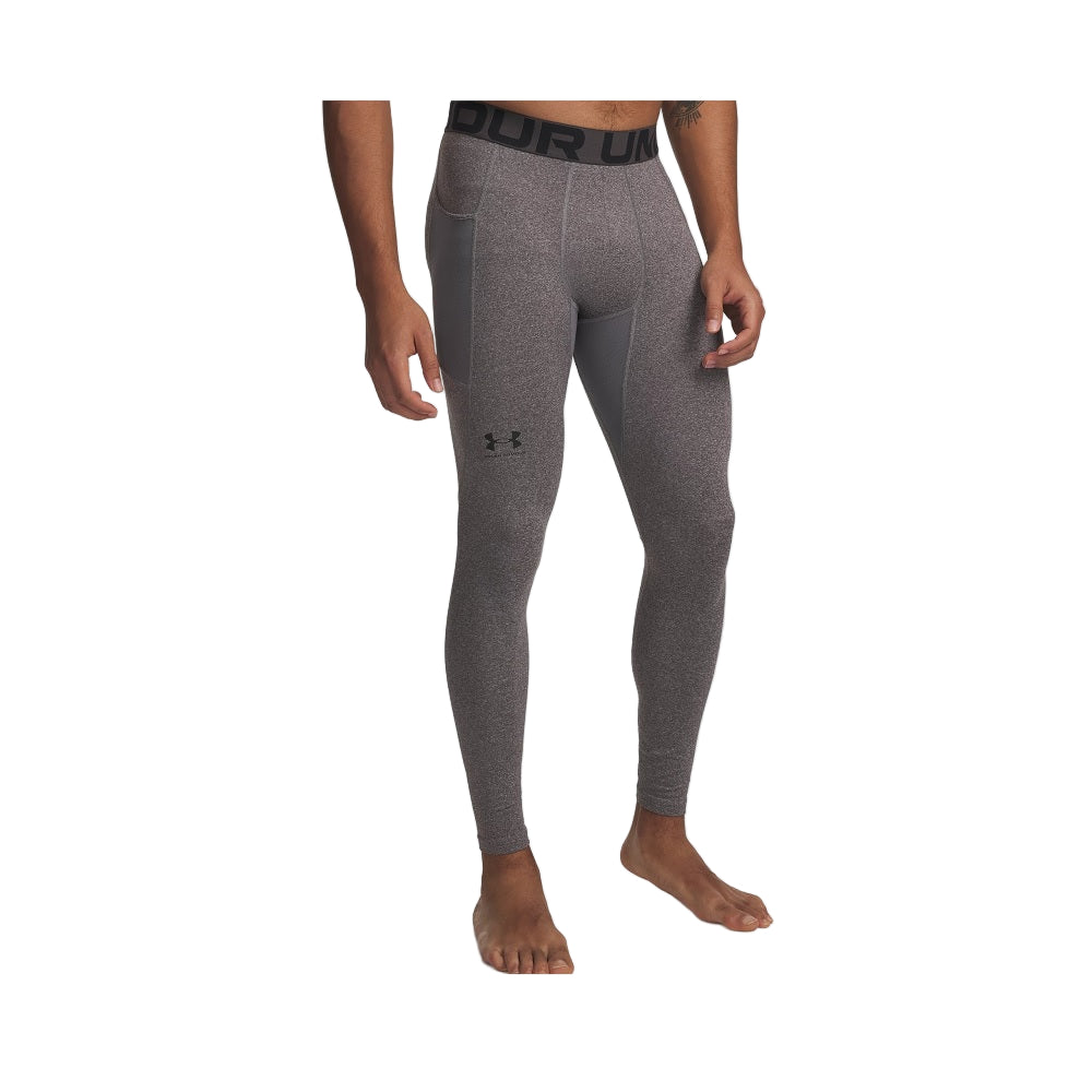 Under Armour Men's ColdGear Leggings Charcoal Light Heather