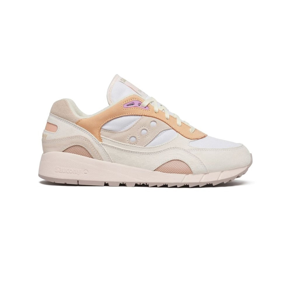 Saucony Men's Shadow 6000 Surf Sneakers White/Peach