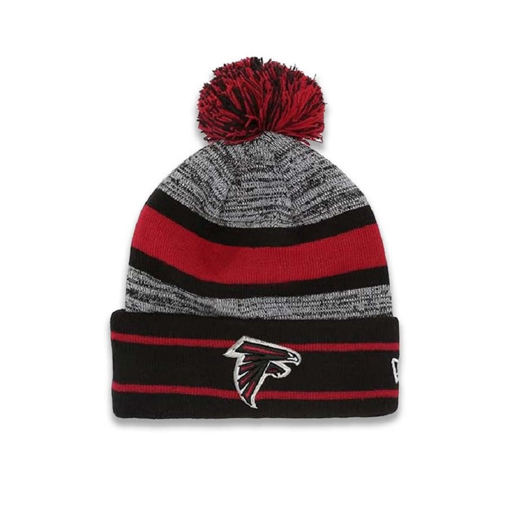New Era Atlanta Falcons NFL Cuffed Pom Knit Stripe Hat