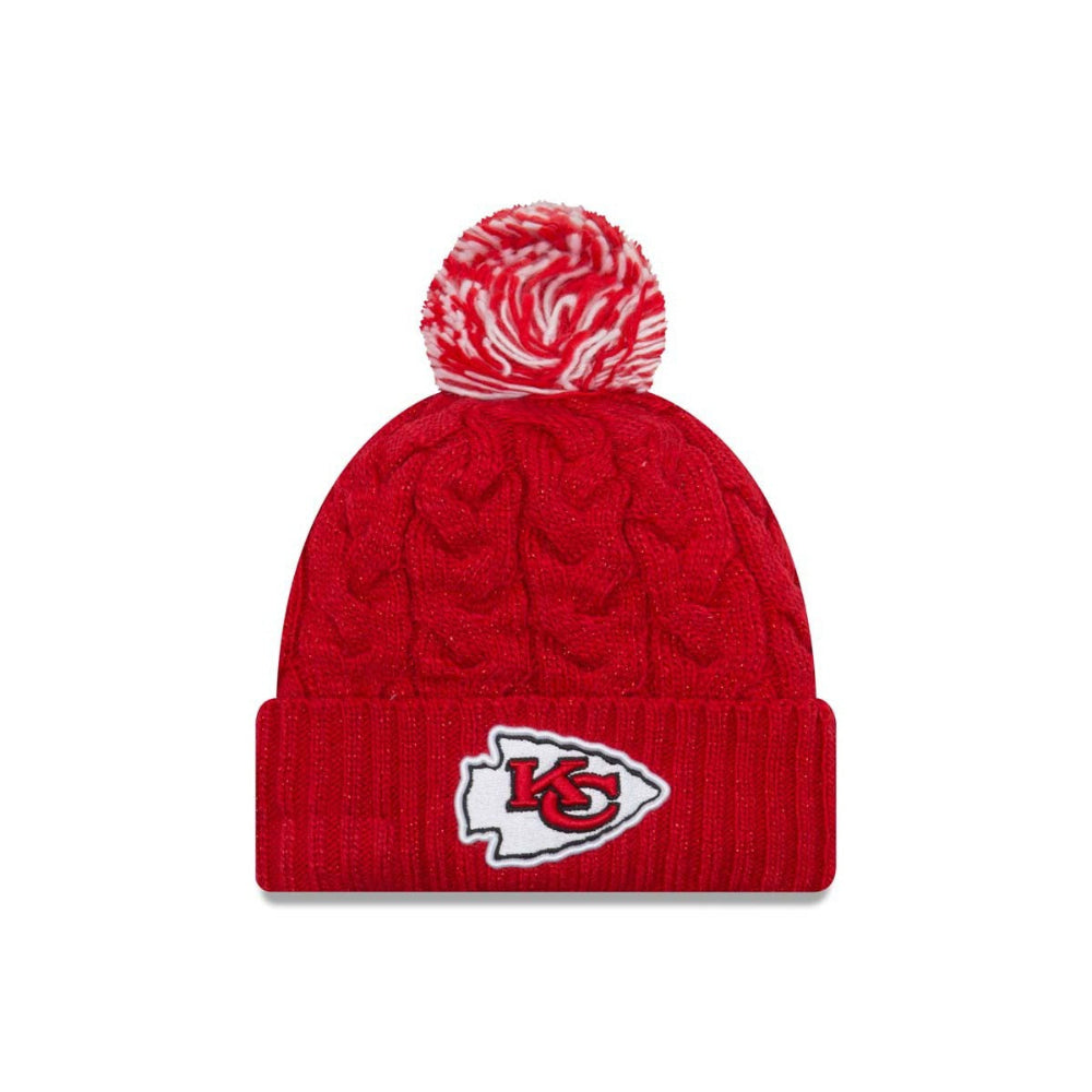 New Era Kansas City Chiefs NFL Cozy Cable Red Beanie