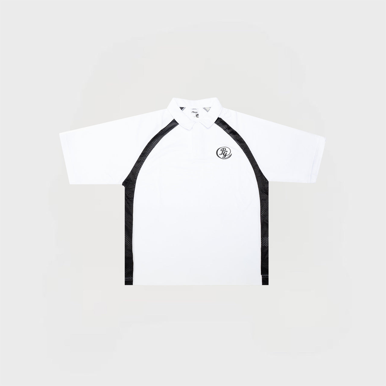 JERSEY POLO | WHITE/BLACK