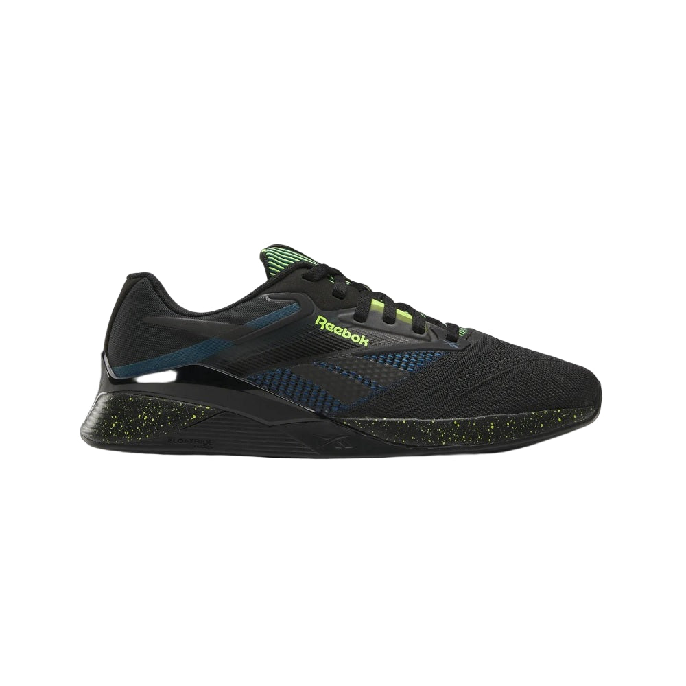 Reebok Nano X4 Training Shoes Black / Escape Blue / Digital Lime