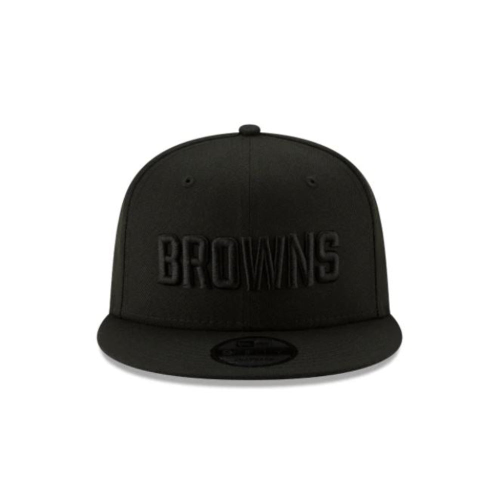 New Era Cleveland Browns NFL Basic 9FIFTY Black on Black Snapback Hat