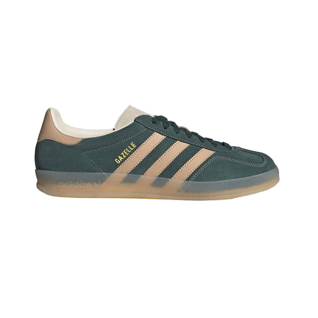 Adidas Originals Men's Gazelle Indoor Shoes Shadow Green / Warm Sandstone / Wonder White