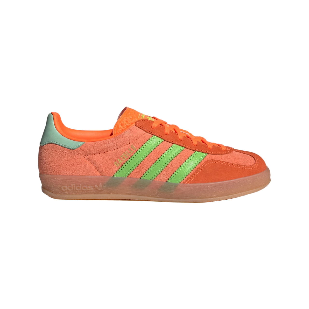 Adidas Originals Women's Gazelle Indoor Shoes Clear Mint / Solar Orange / Solar Green
