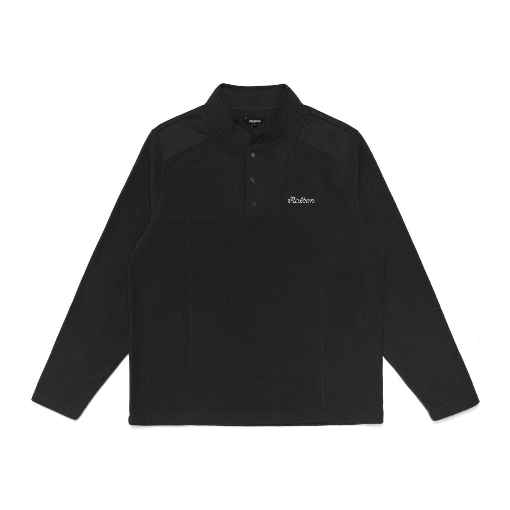 Malbon Colstrip Microfleece Pullover - Aged Black