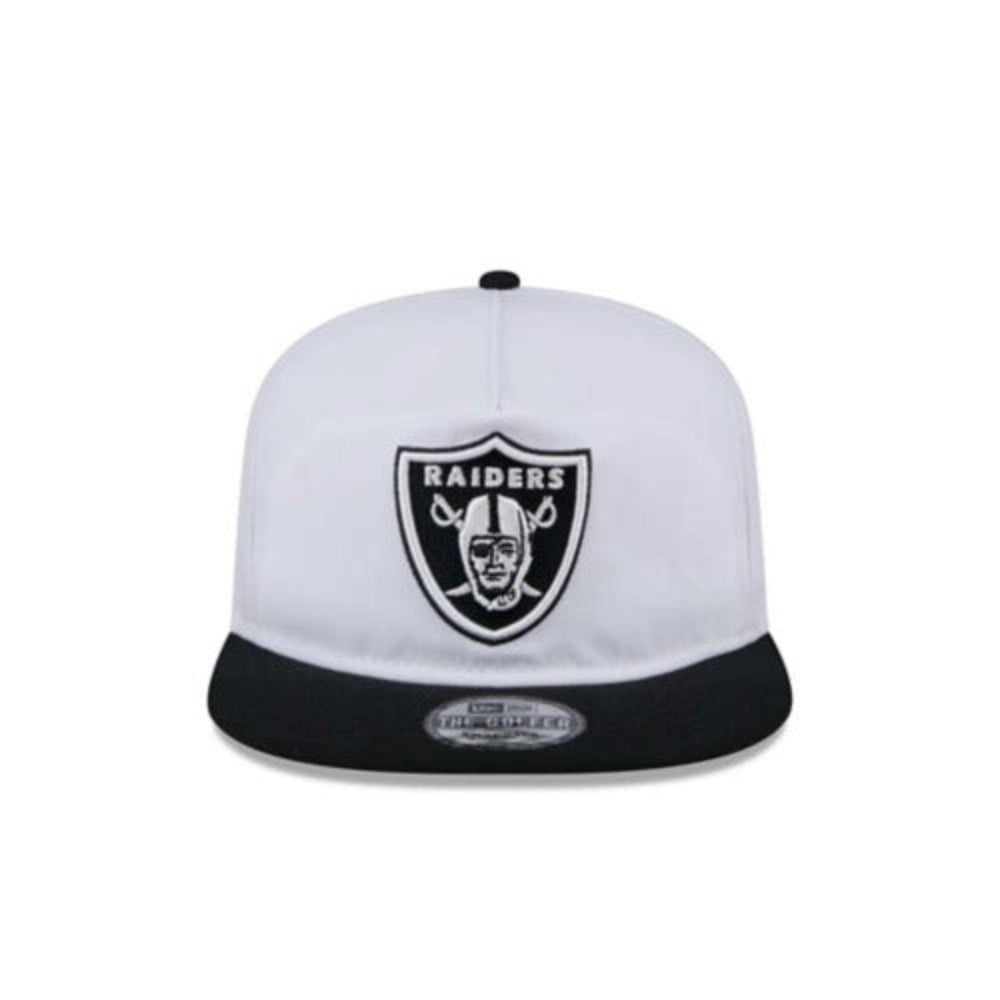 New Era Las Vegas Raiders NFL 2024 Training Camp Golfer White Snapback Hat