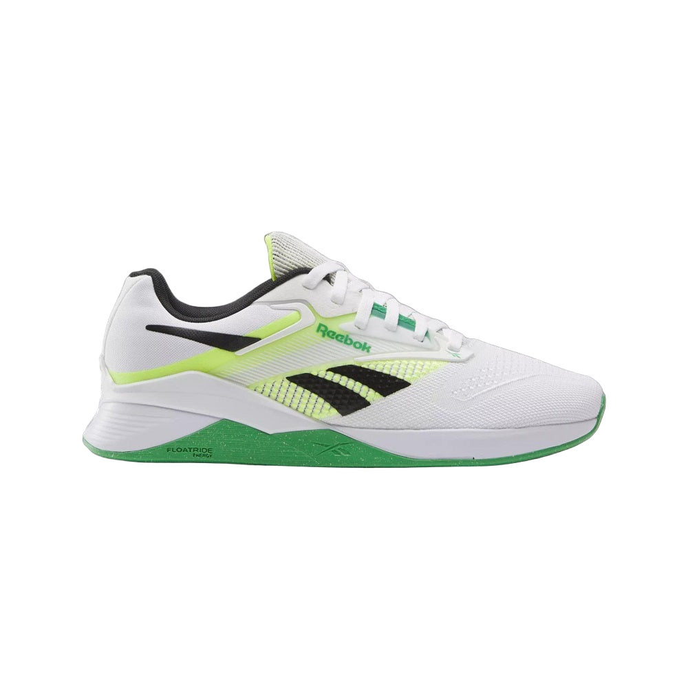 Reebok Nano X4 Training Shoes White / Solar Acid Yellow / Sport Green