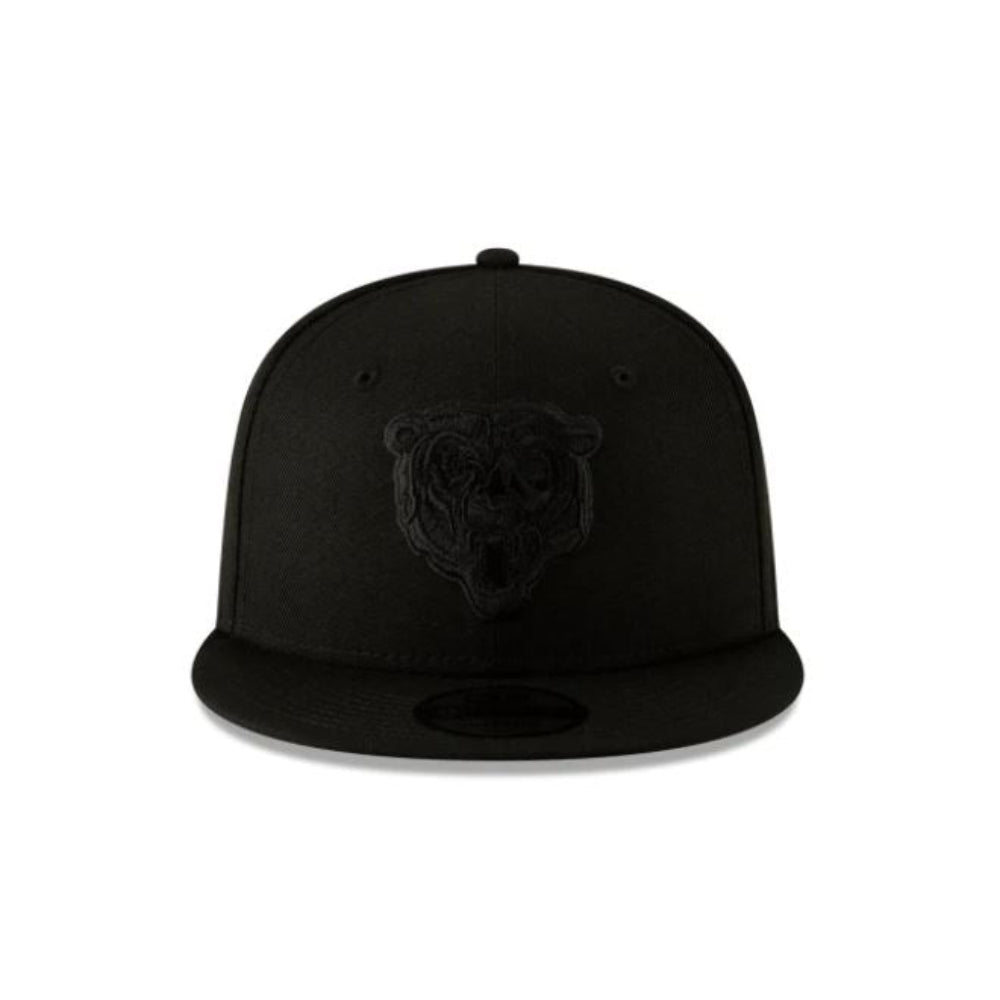 New Era Chicago Bears NFL Basic 9FIFTY Black on Black Bear Logo Snapback Hat