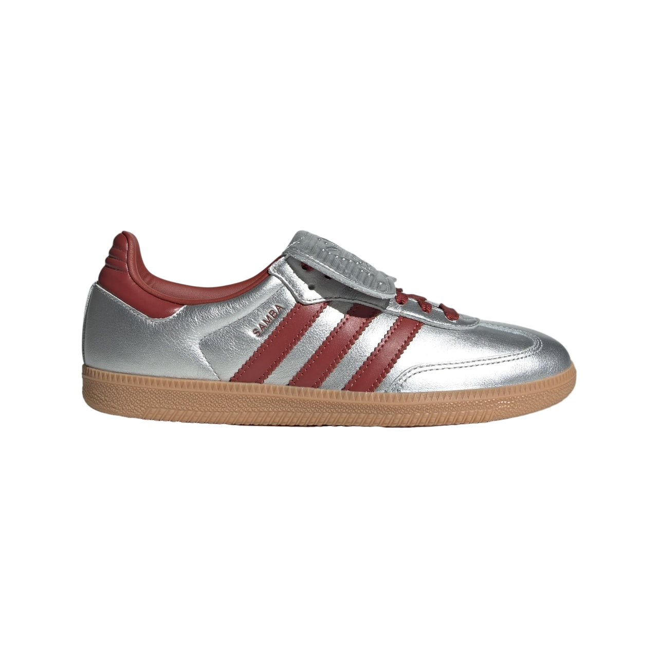 Adidas Originals Women's Samba LT Shoes Silver Metallic / Preloved Ruby / Gum