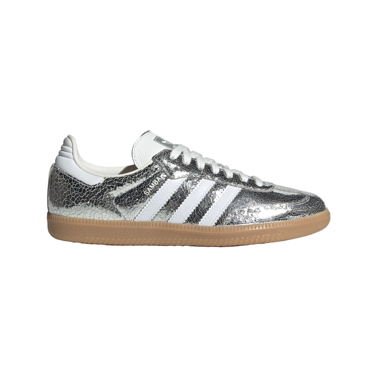 Adidas Originals Women's Samba OG Shoes Silver Metallic / Cloud White / Core White