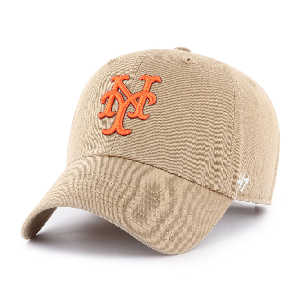 47 Brand NEW YORK METS '47 CLEAN UP Hat KHAKI