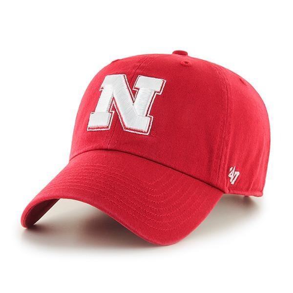 47 Brand NEBRASKA CORNHUSKERS '47 CLEAN UP Hat Red