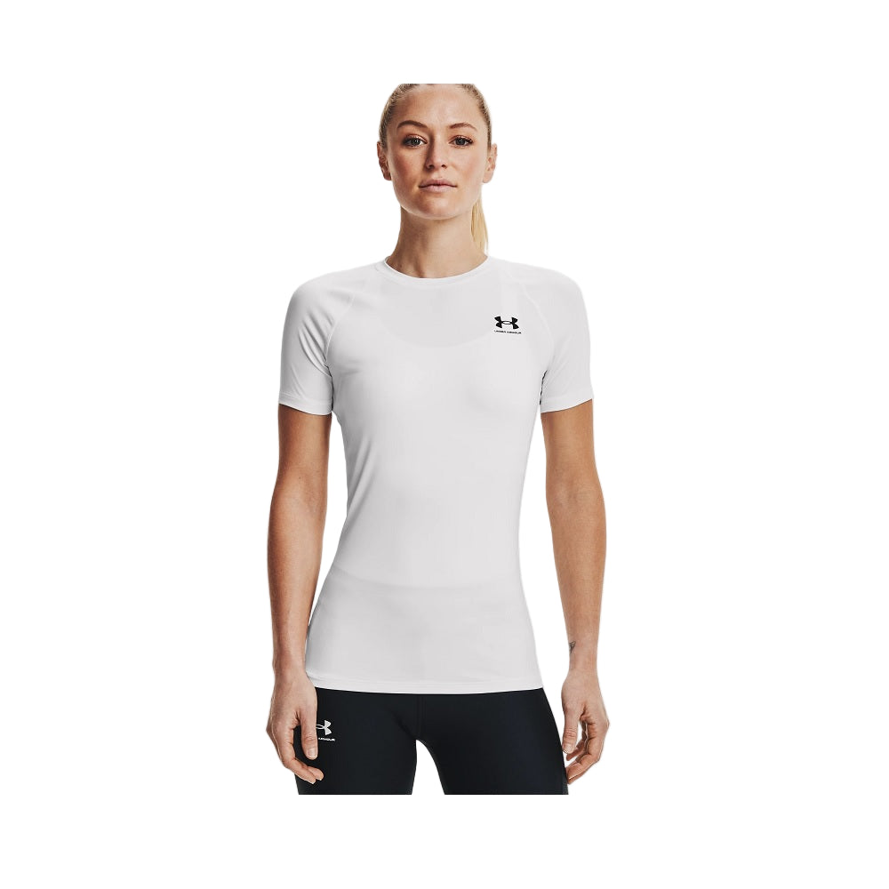 Under Armour Women's HeatGear® Compression Short Sleeve White