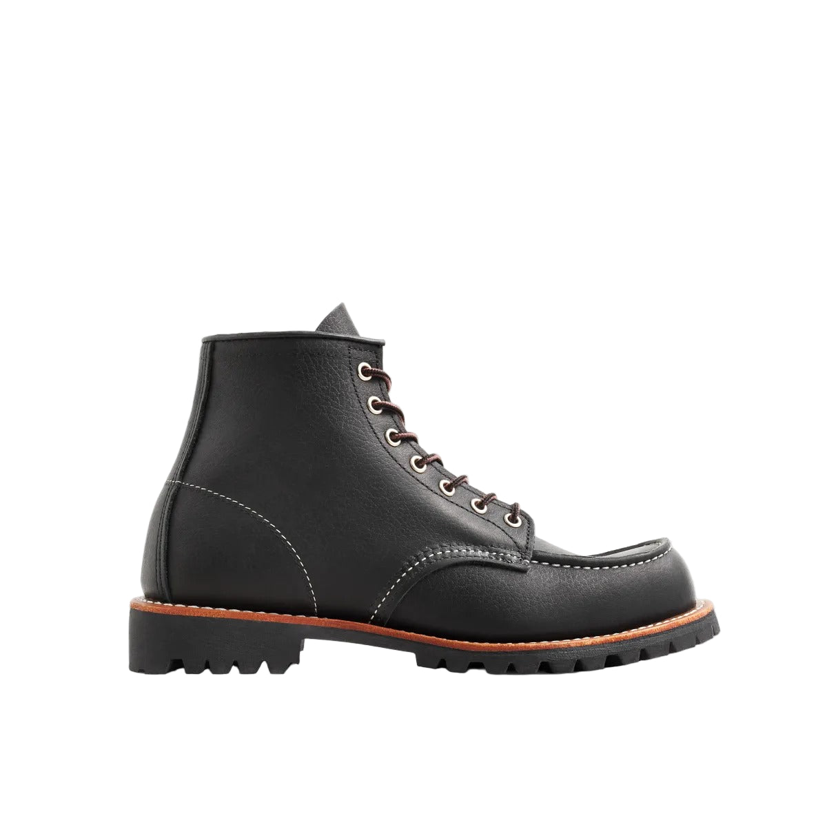 Red Wing Men's Roughneck Boots in Black Oil Slick Leather