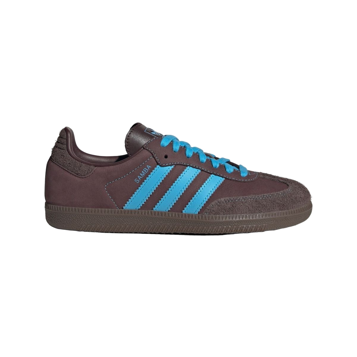 Adidas Originals Women's Samba OG Shoes Shadow Brown / Sky Rush