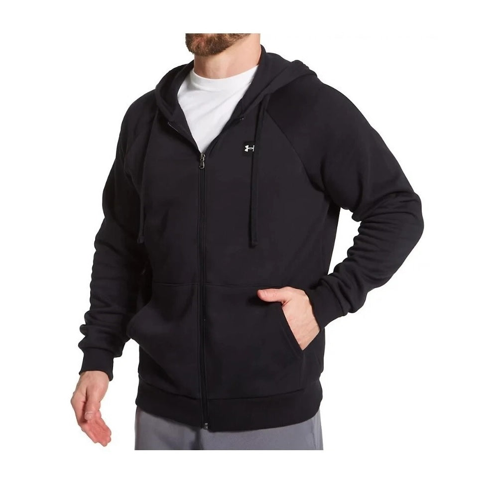 Under Armour Men's Rival Fleece Full-Zip Hoodie Black
