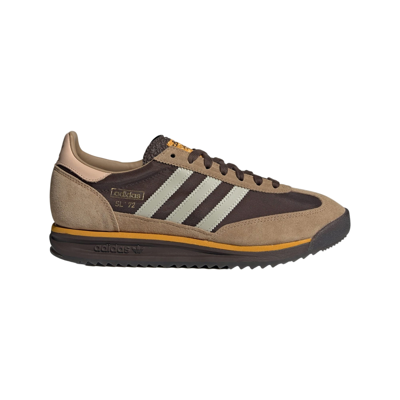 Adidas Originals Men's SL 72 RS Shoes Brown / Putty Grey / Preloved Yellow