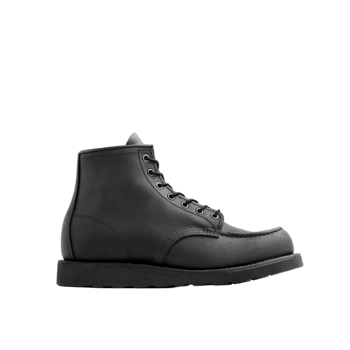 Red Wing Men's Classic Moc 6-Inch Boots in Black Harness Leather