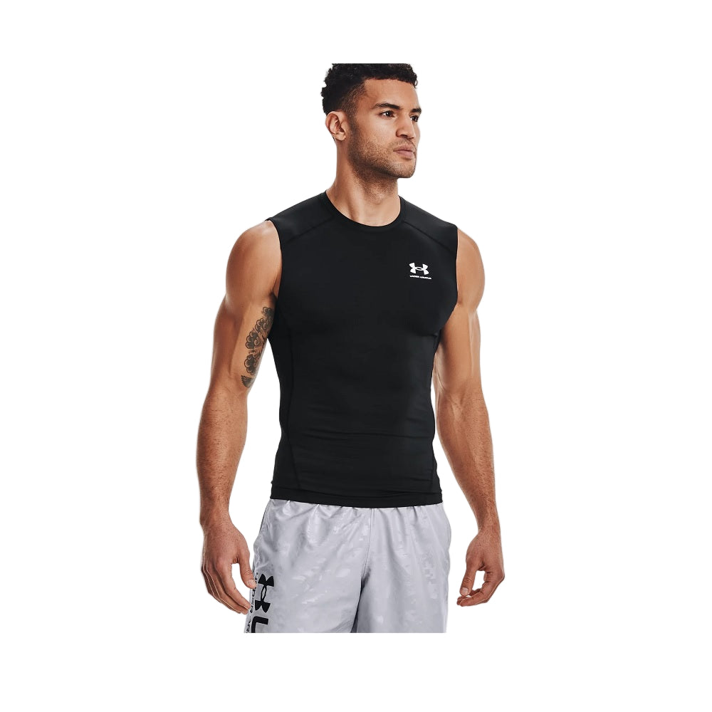 Under Armour Men's HeatGear Compression Sleeveless Black