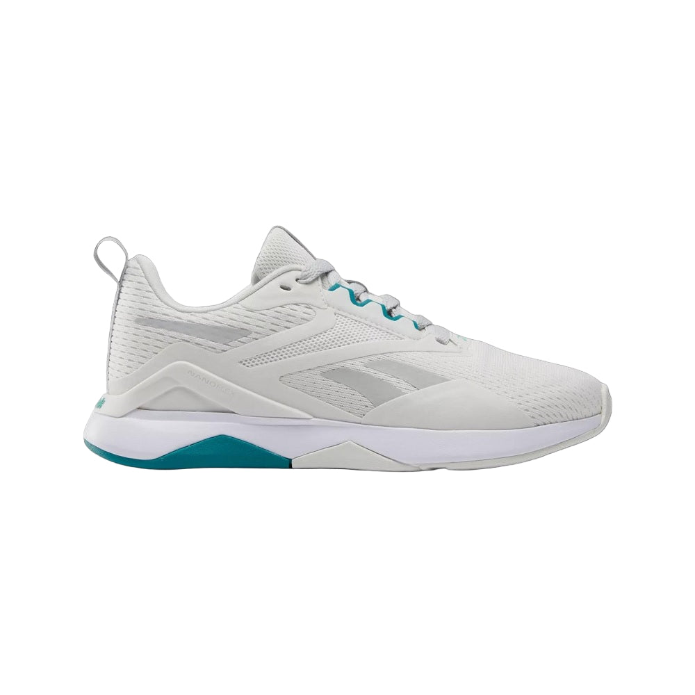 Reebok Women's NanoFlex TR 2.0 Training Shoes Barely Grey / Teal / White