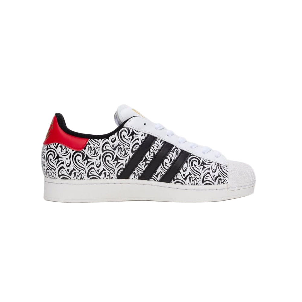 Adidas Originals Men's Superstar II Footwear White / Better Scarlet / Crew