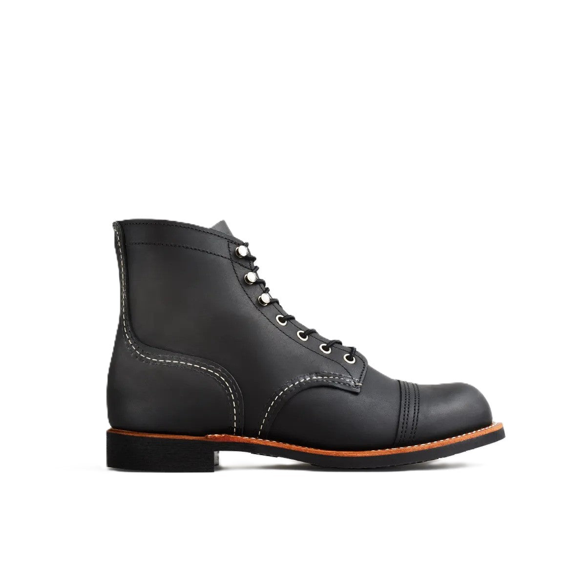 Red Wing Men's Iron Ranger 6-Inch Boots in Black Harness Leather