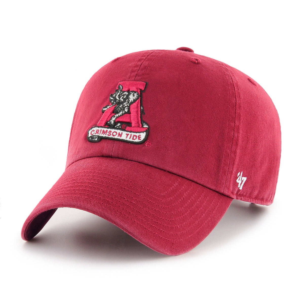 47 Brand ALABAMA CRIMSON TIDE VINTAGE '47 CLEAN UP Hat Red