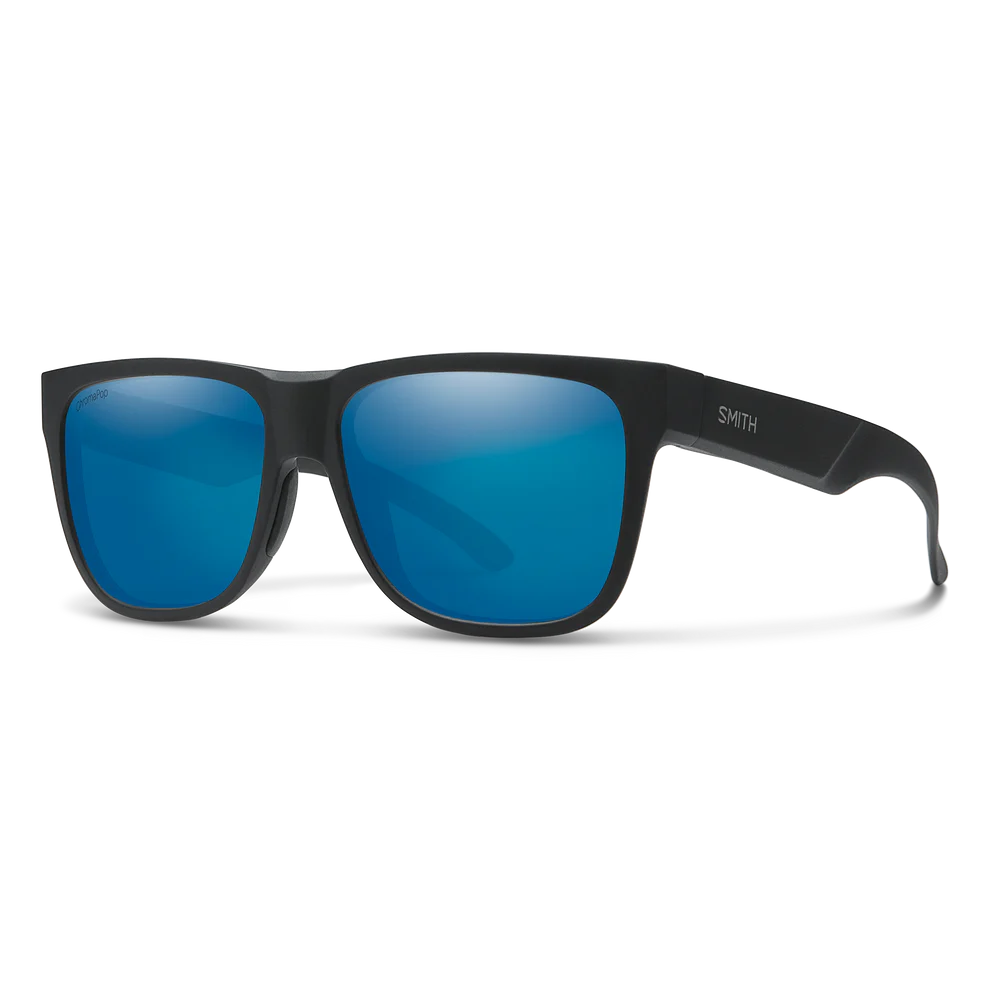 Smith Lowdown 2 - Matte Black | ChromaPop Polarized Blue Mirror