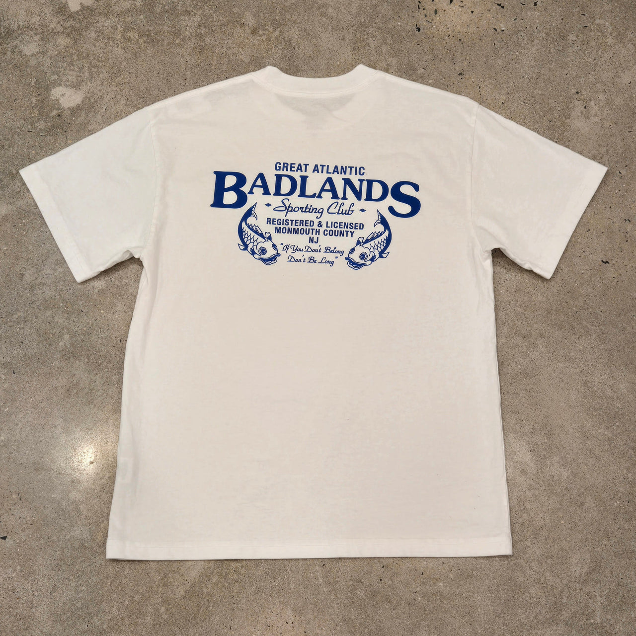 Badlands Great Atlantic T-Shirt - White/Blue