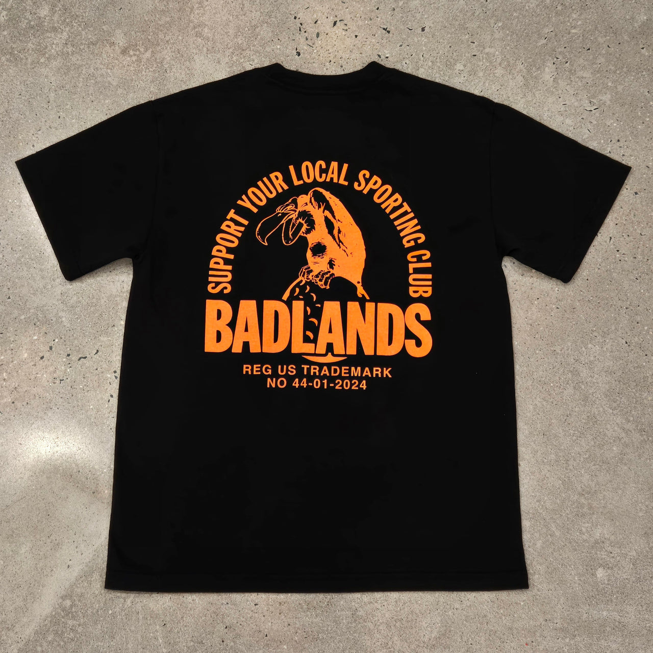 Badlands "Support Your Local" T-Shirt - Black/Orange