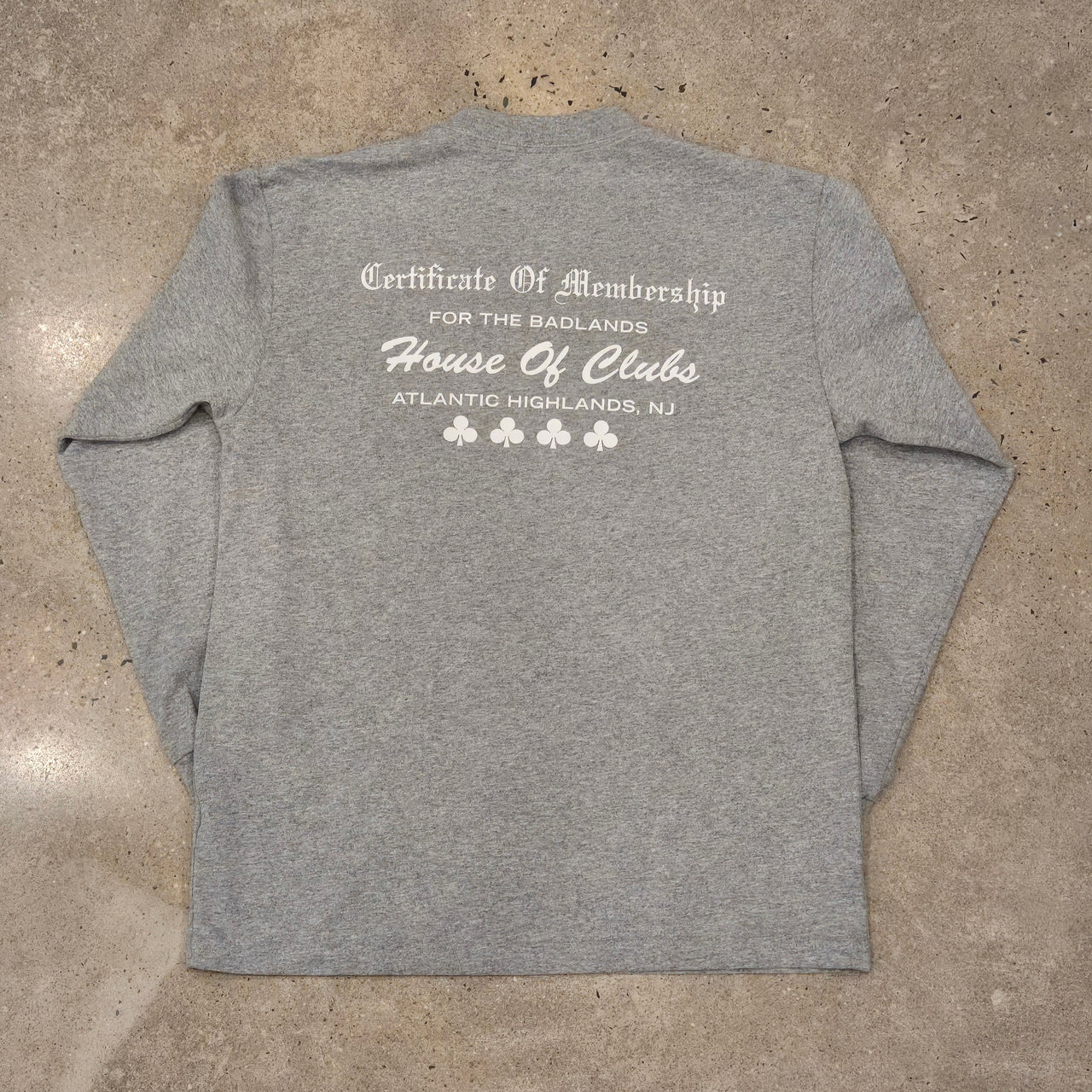 Badlands House of Clubs L/S - Heather Gray