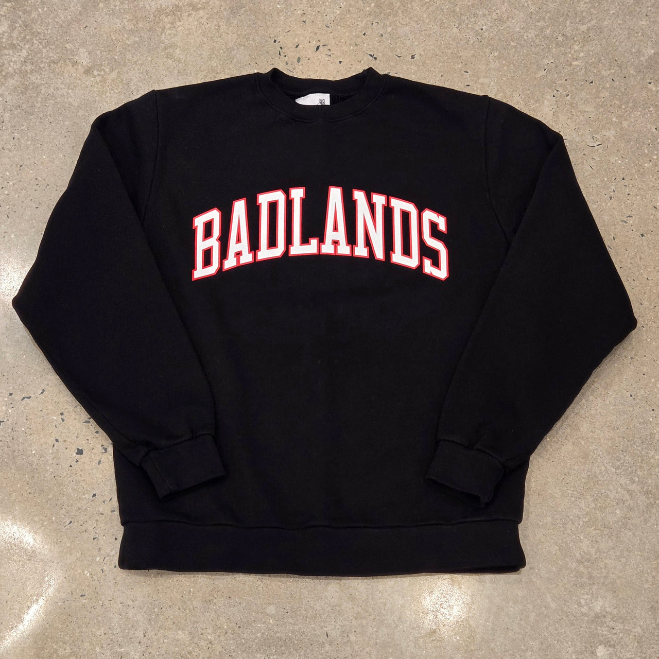 Badlands Collegiate Crewneck - Black/Red