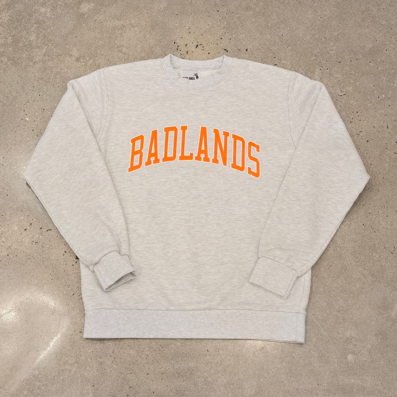 Badlands Collegiate Crewneck - Gray/Orange