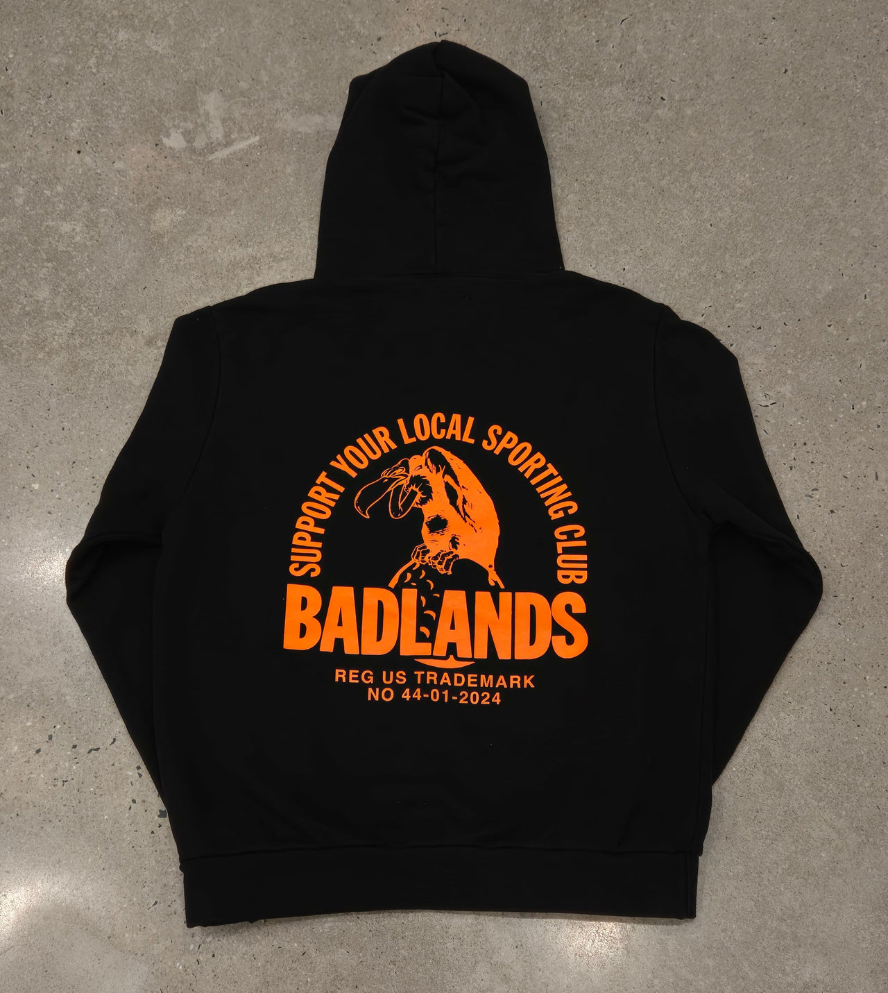 Badlands "Support Your Local" Hoodie - Black/Orange
