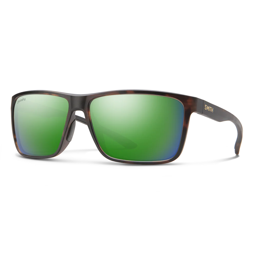 Smith Riptide - Matte Tortoise | ChromaPop Glass Polarized Green Mirror
