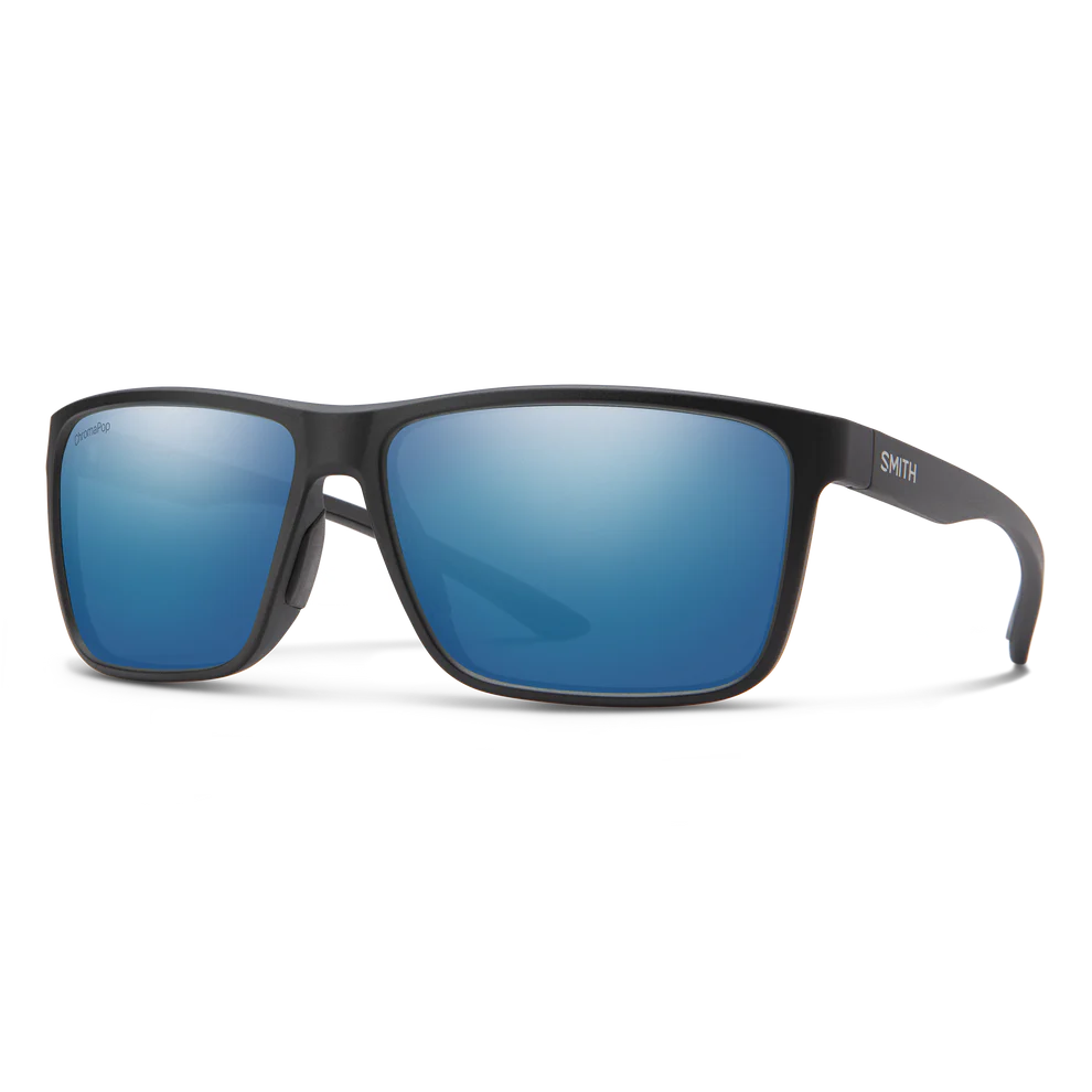 Smith Riptide - Matte Black | ChromaPop Glass Polarized Blue Mirror
