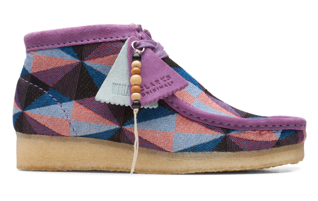 [26164608] Womens Clarks Originals Wallabee Boot 'PURPLE COMBI' (W)