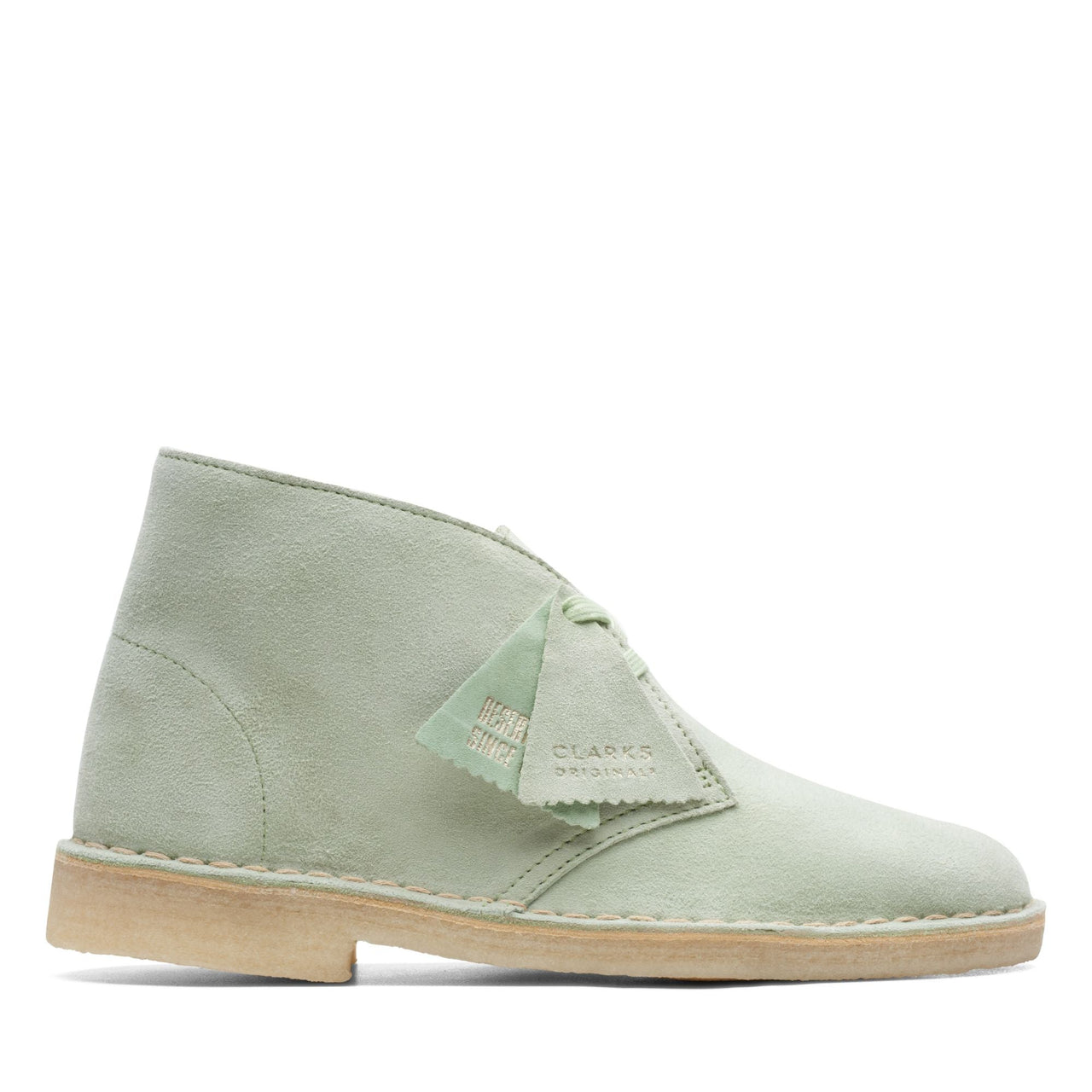 [26165559] WOMENS CLARKS DESERT BOOT PALE GREEN