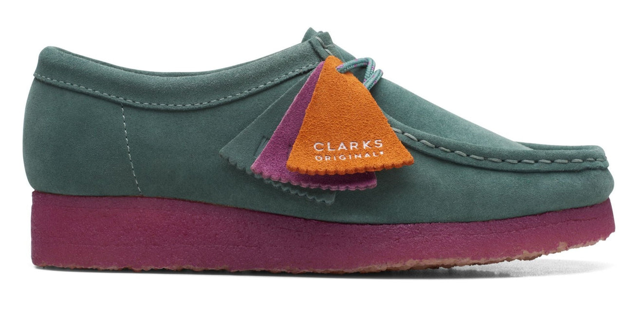 [26168644] Womens Clarks Originals Wallabee 'Teal Combination' (W)