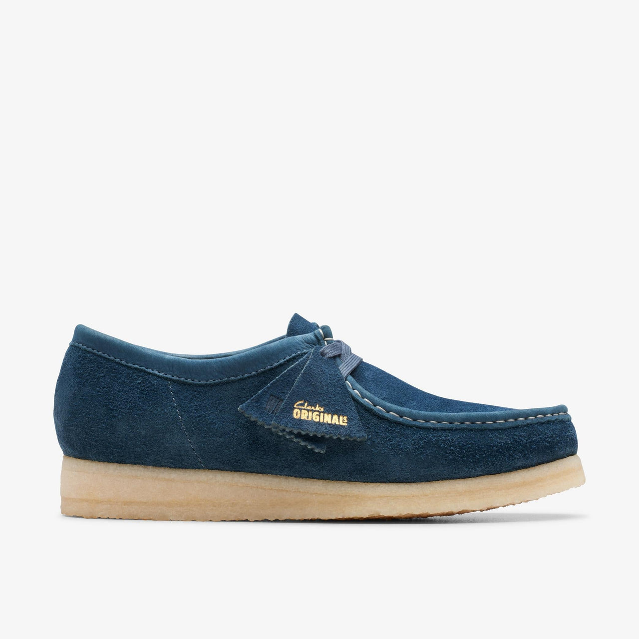 [26175709] Mens CLARKS WALLABEE - NAVY/TEAL SDE