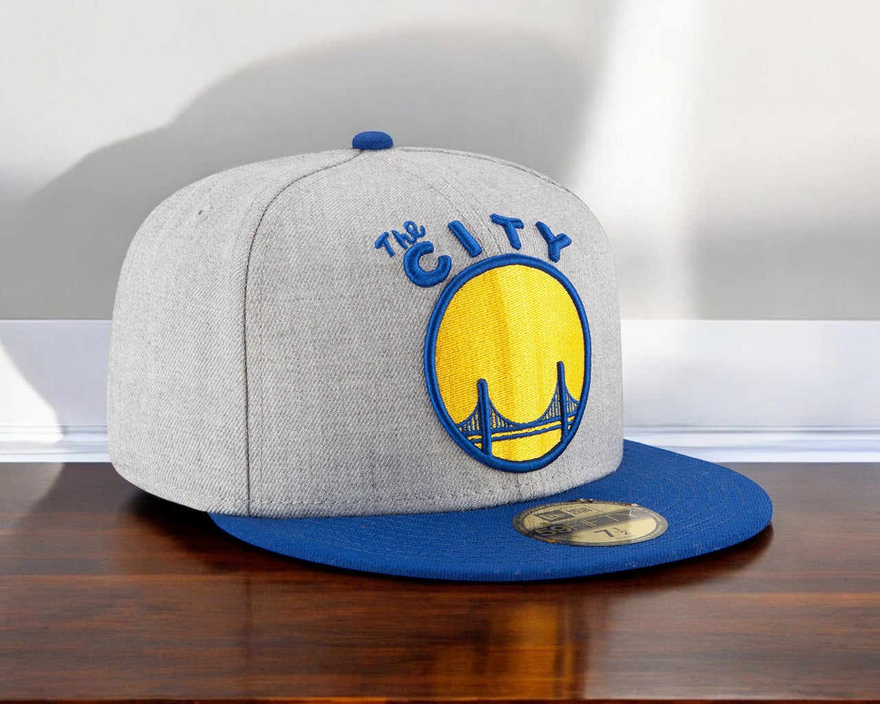 [80294715] Mens New Era NBA GSW Warriors Heather City Grand Logo 59Fifty