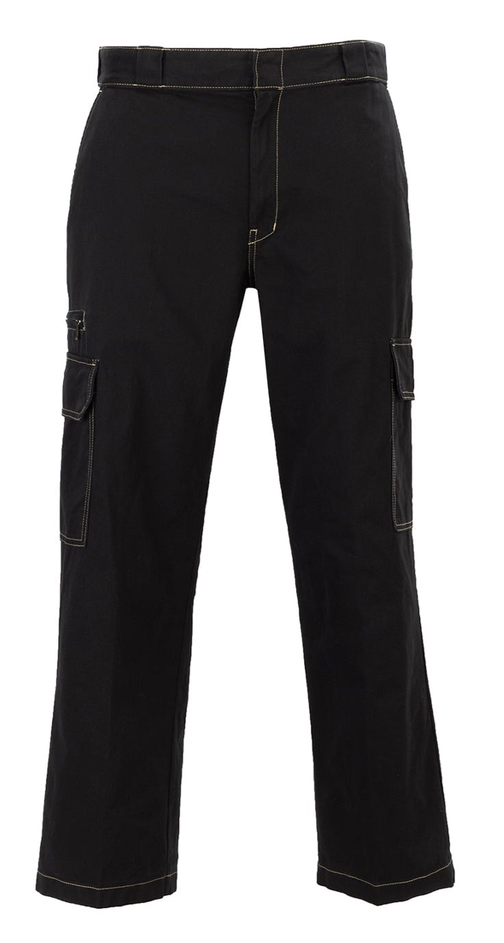 [A4Z7HBLK] MENS DICKIES RIVERBEND CARGO WORK TROUSERS