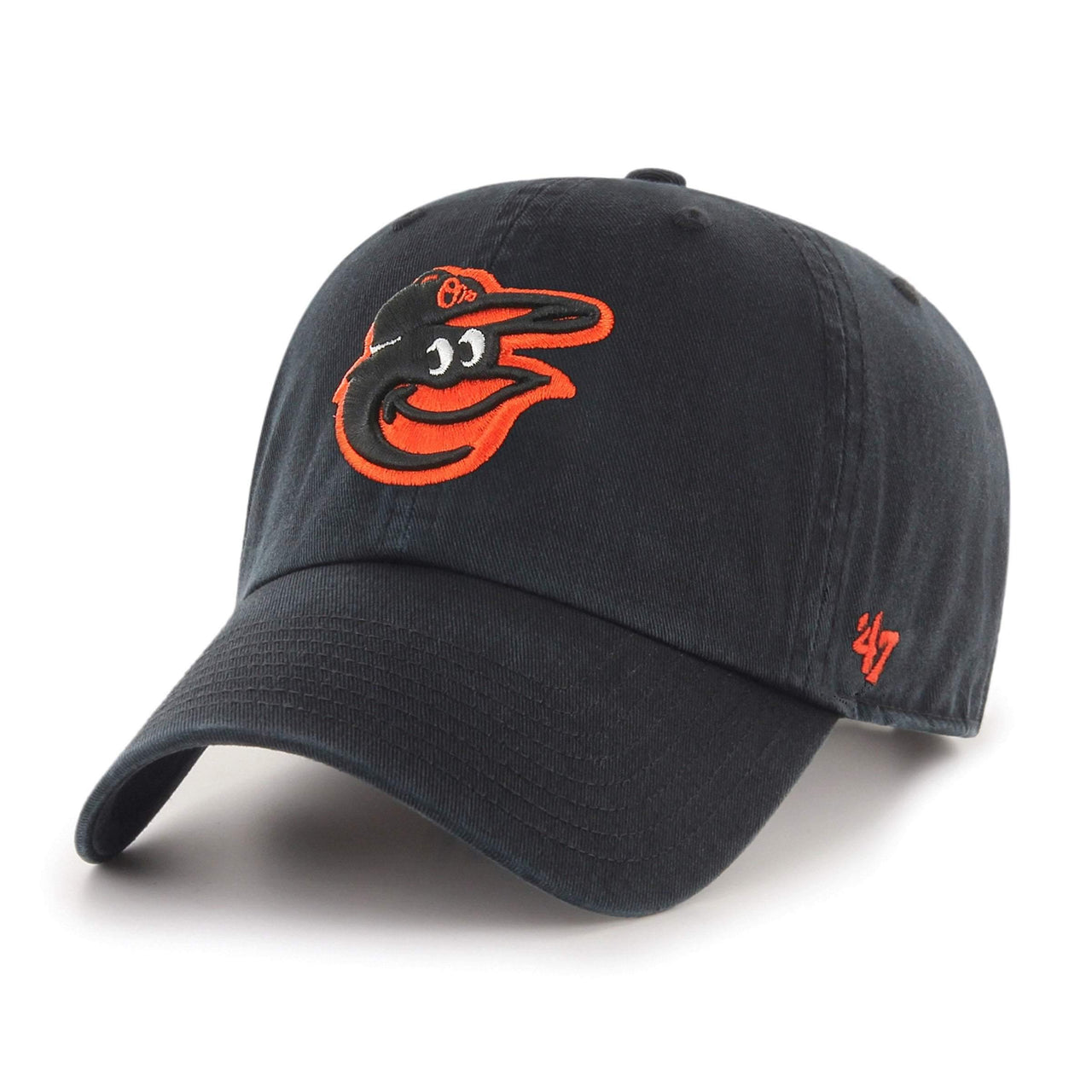 Mens 47 Brand Baltimore Orioles Clean Up Strapback - Black