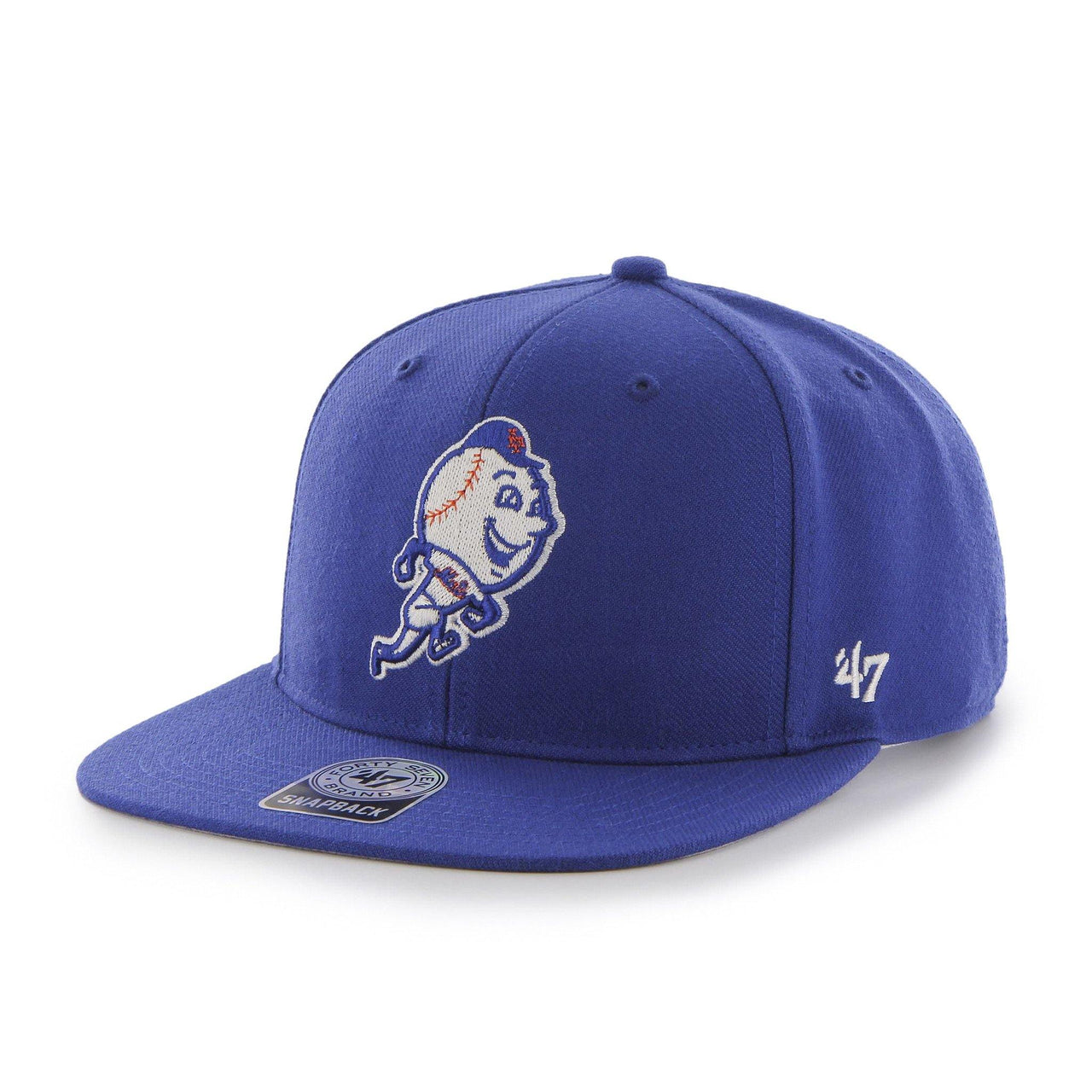 Mens 47 Brand NY Mets Captain Snapback - Blue
