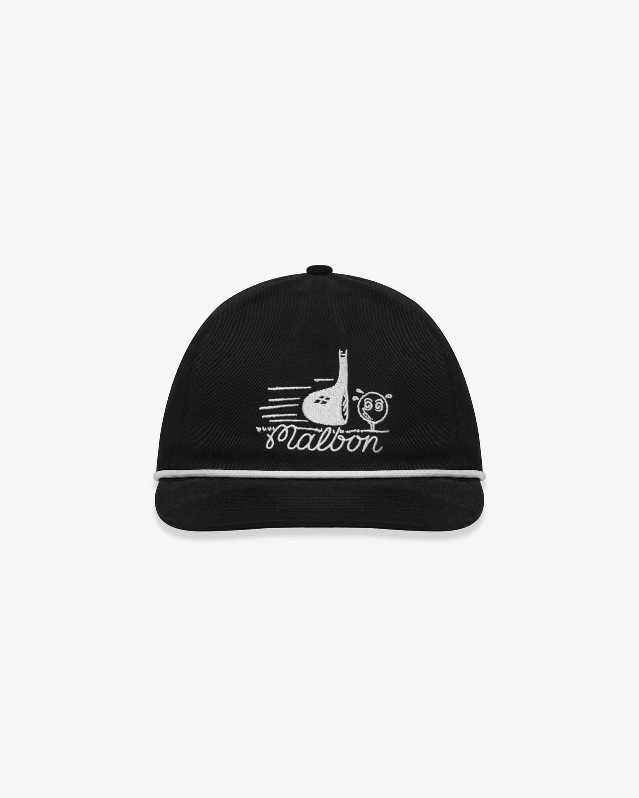 Malbon Punch Shot Twill Rope Hat - Black